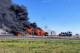 Tercer choque de camiones en tres días: incendio y ruta cortada en un cruce