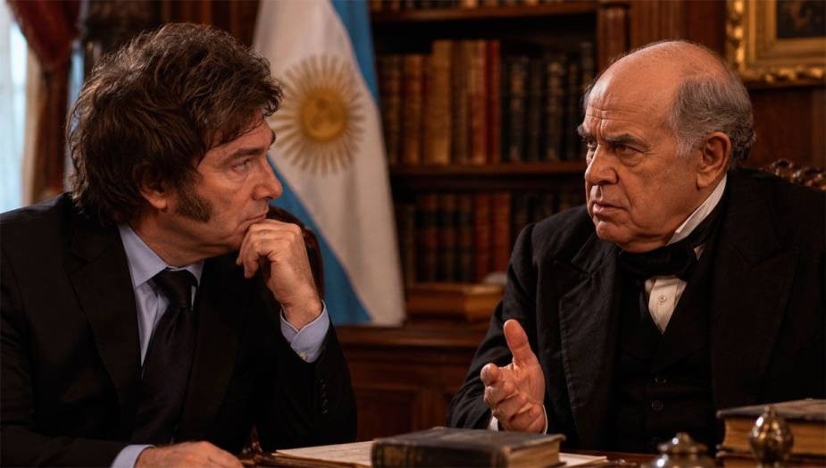 Javier Milei se comparó con Domingo Faustino Sarmiento en un video creado con inteligencia artificial