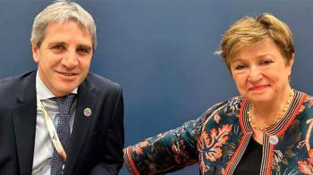 Caputo se reunió con la número uno del FMI en el G20 de Río de Janeiro
