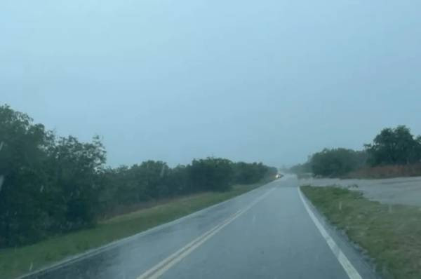 Precaución en la Ruta Nacional 35 por acumulación de agua en La Pampa