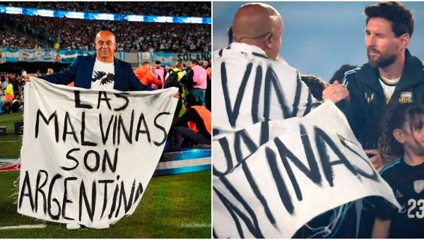 La advertencia de la prensa británica tras la exhibición de la bandera de Malvinas en el homenaje a Messi