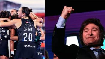 “Vamos carajo”: el festejo de Milei tras la victoria de Las Leonas
