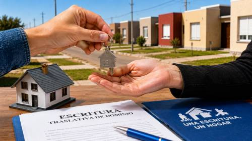 La Municipalidad de Eduardo Castex impulsa el programa “Una Escritura, un Hogar”, destinado a regularizar viviendas sociales y facilitar el acceso definitivo al título de propiedad para numerosas familias de la localidad.