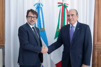 Guillermo Francos recibió al embajador de Italia en Argentina