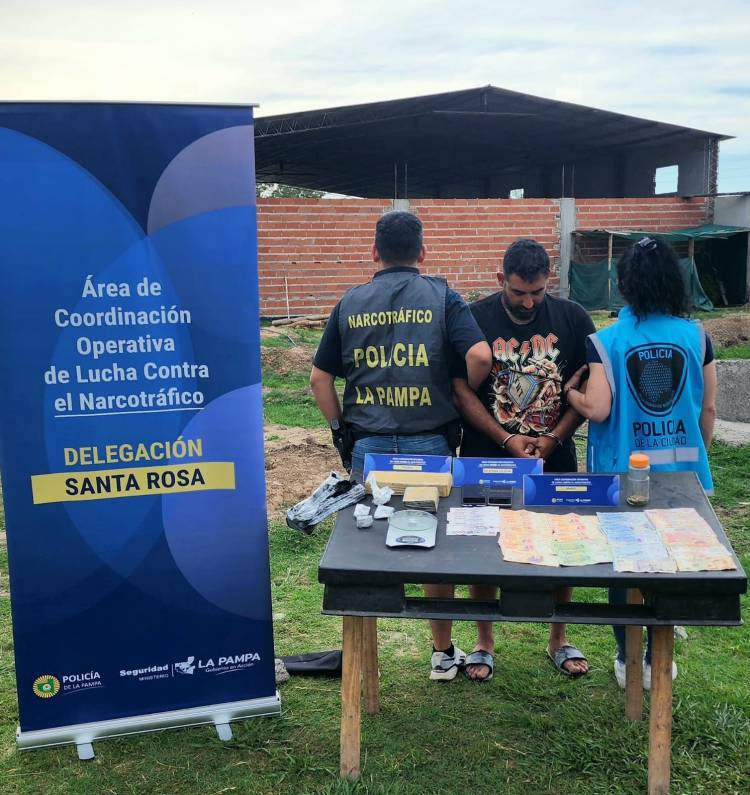 Desarticulan red de tráfico de drogas a La Pampa con raíces en el conurbano