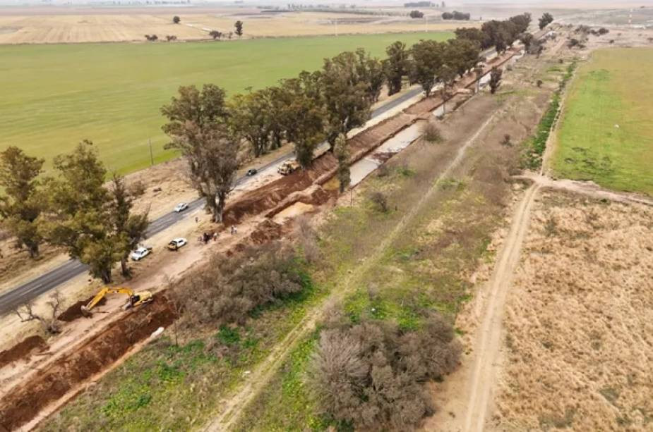 General Pico puso en marcha la megaobra de desagües pluviales en el oeste por 27.000 millones de pesos