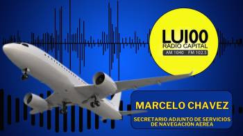 Nota a Marcelo Chavez en LU100 Radio Capital: conflicto nacional en servicios de navegación aérea