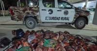 Levaba 400 kilos de carne de caballo de 25 de Mayo a Catriel
