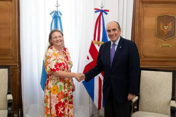 Relaciones bilaterales: Guillermo Francos se reunió con la embajadora británica