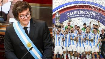 El Presidente invitó al plantel de la Selección a festejar en el balcón de la Casa Rosada