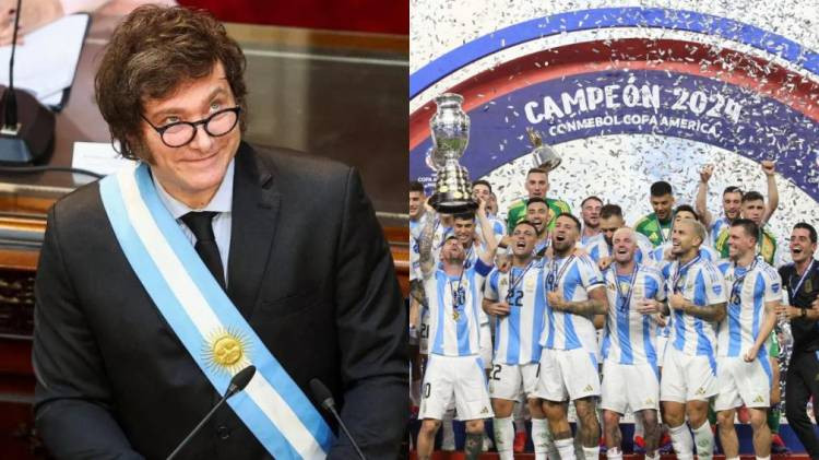 El Presidente invitó al plantel de la Selección a festejar en el balcón de la Casa Rosada