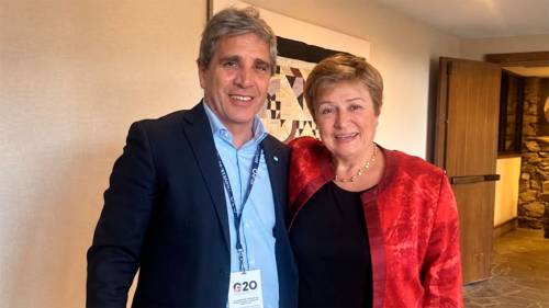 Caputo se reunió con Georgieva en Estados Unidos antes de su exposición en el G20