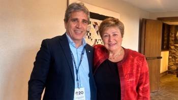 Caputo se reunió con Georgieva en Estados Unidos antes de su exposición en el G20