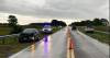 Ruta 5: su auto hizo "aquaplaning" y terminaron impactando contra un guardarrail