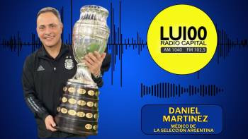 Nota a Daniel Martínez, médico de la Selección Argentina, en LU100 Radio Capital AM1040 / AM 1100