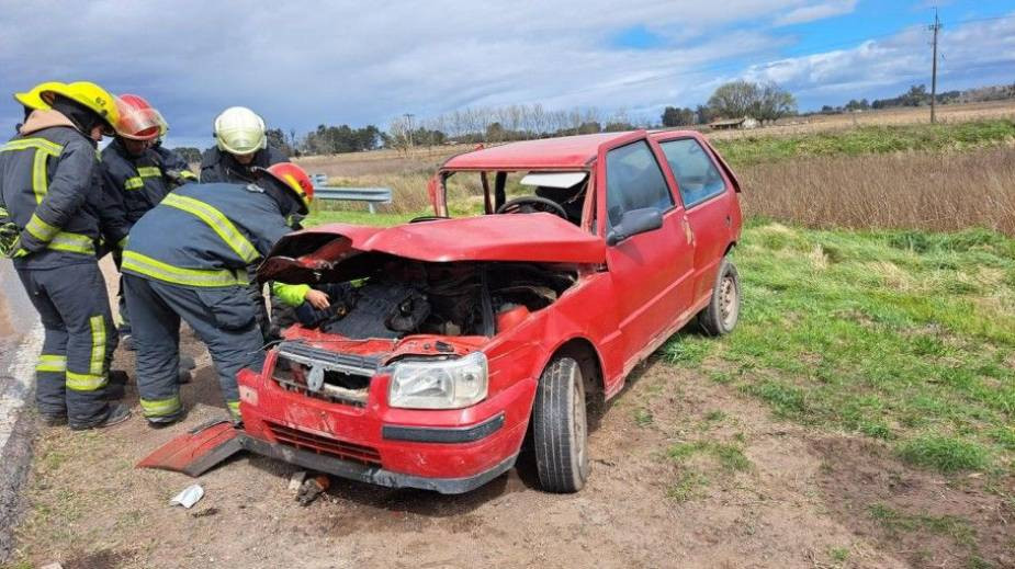 Violento choque en la Ruta 226: un automovilista hospitalizado y destino pampeano