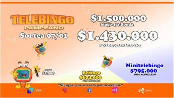 Telebingo Pampeano comienza el nuevo año con sorteo millonario