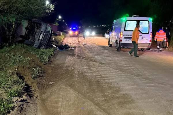 General Pico: vuelco sin heridos graves en la madrugada del domingo