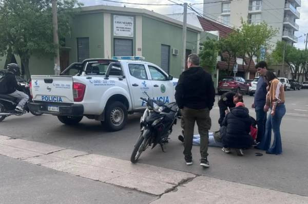 Santa Rosa: un repartidor de Pedidos Ya fue atropellado en una esquina conflictiva