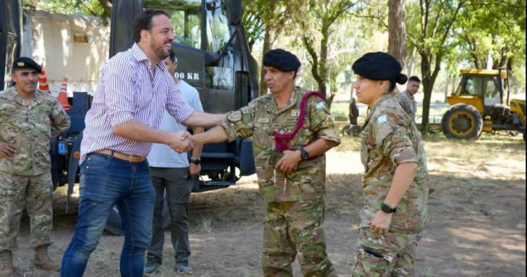 El Ejército, junto al municipio, limpiaron el predio de Tiro Federal