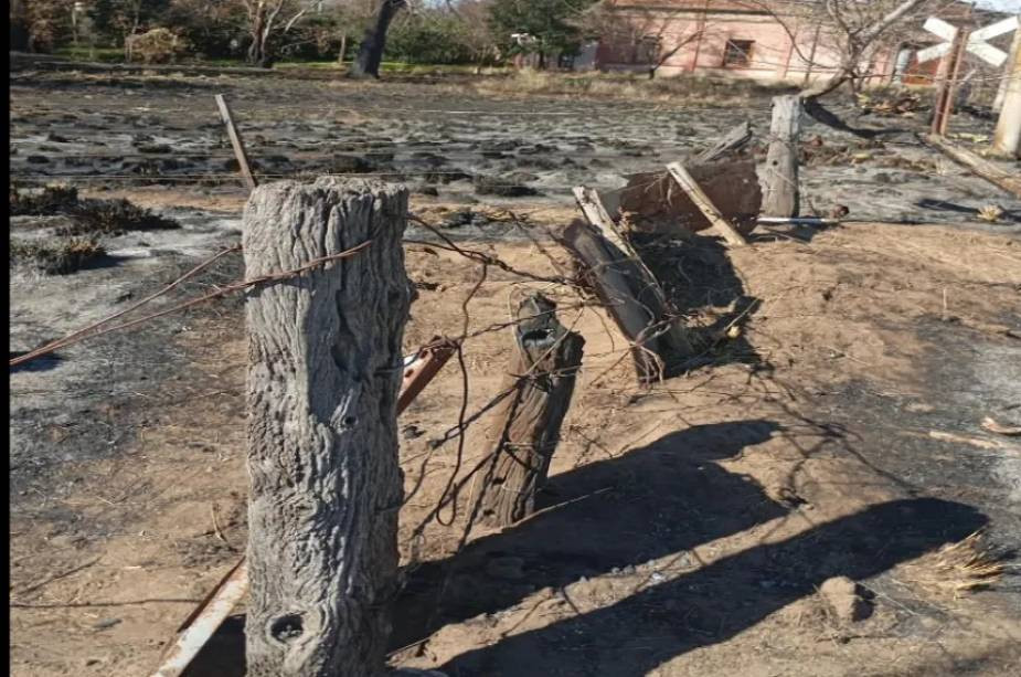 Alarma en el pueblo rural La Gloria por quemas y peligro de incendios