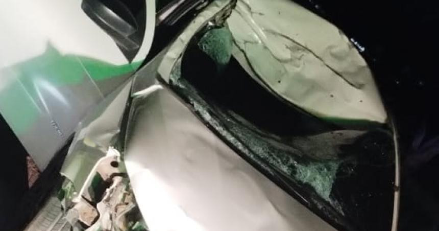 Un vuelco en el ingreso a Santa Rosa