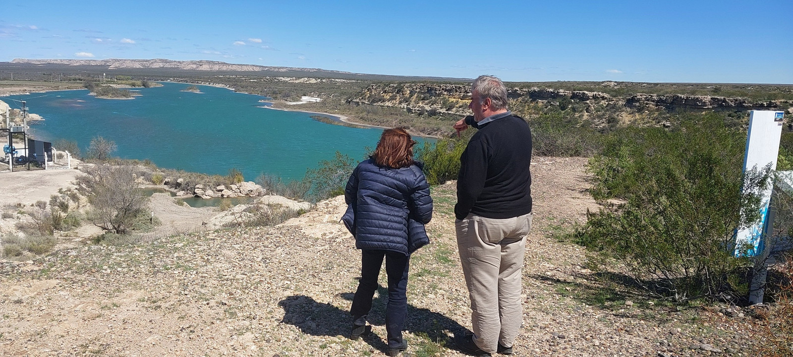 Pistacho: autoridades del EPRC acompañaron recorrida de inversores por Casa de Piedra