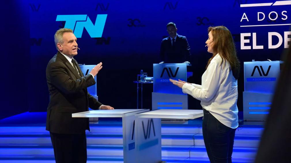 Agustín Rossi y Victoria Villarruel debaten esta noche de cara al balotaje del 19