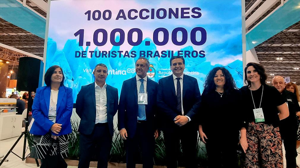 Argentina recibió 1 millón de turistas brasileños en lo que va de 2023