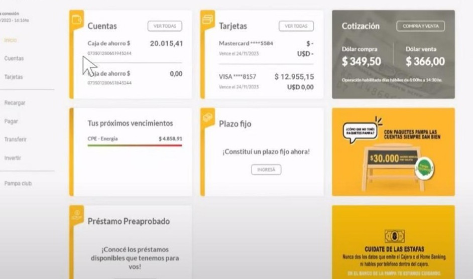 Nuevo home banking y Pampa Móvil para el Banco de La Pampa